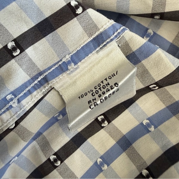 Bugatchi Multicolor Checkered Button Down Shirt - Picture 8 of 9